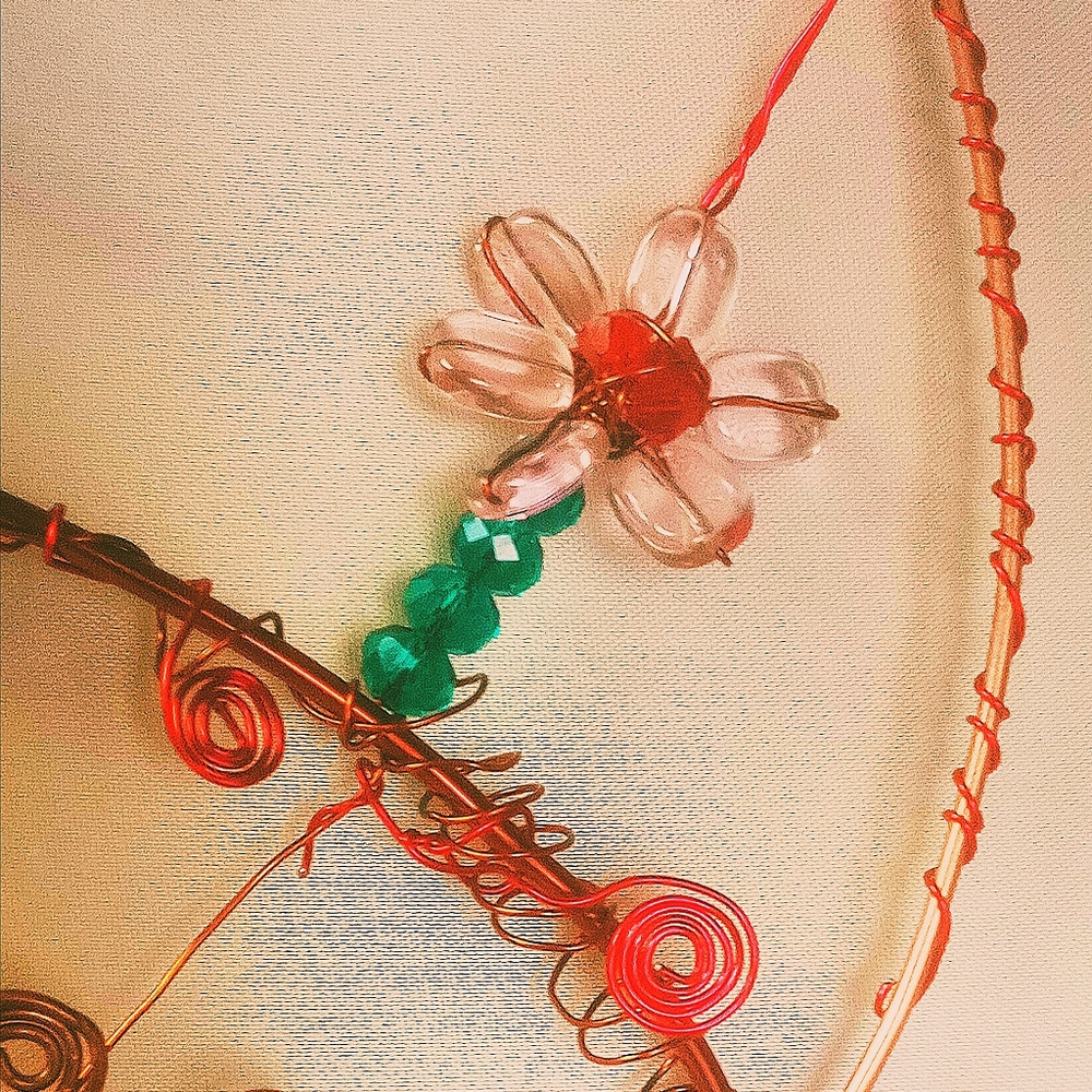 Hand Crafted Copper Sun Catcher - Picture 2 of 4
